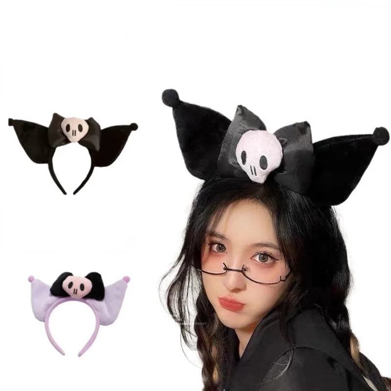 

Sanrio Hello Kitty Plush Halloween Kulomi Girls Hair Band Cinnamoroll My Melody Kawaii Dolls Anime Figure Toys Gifts