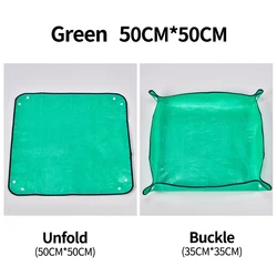 Foldable Waterproof Gardening and Potting Mat - Adjustable 50cm to 100cm for Plant and Flower Transplanting (50x50cm)