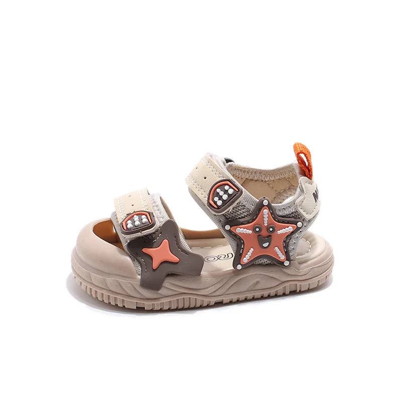 Kids Shoes Kids Sandals Baby Sandals Sandals and Clogs Children Summer Beach Sandals Boys Artifical Leather Breathable Comfortable Flat Sandals Baby Soft Shoes H03272