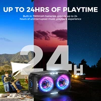 W-KING 250W PEAK Large Bluetooth Speaker Loudest/Massive 120dB/12 Custom Bass, V5.3 Big Party Boombox Portable Speaker Wireless - Image 5
