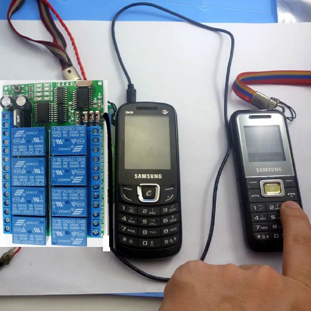 DTMF  , ȭ  ġ, Ʈ Ȩ Ʈѷ , 8 ä, AD22A08, DC 12V, MT8870  ڴ