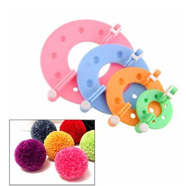 Pom Pom Maker For Yarn 4pcs DIY Knitting Crochet Craft Tool Kit  Multifunctional Pompom Maker Kit For Hats Scarves Cushions And - AliExpress