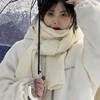 Milk White Scarf New Women's Winter Korean Version Versatile Warm Scarf 1