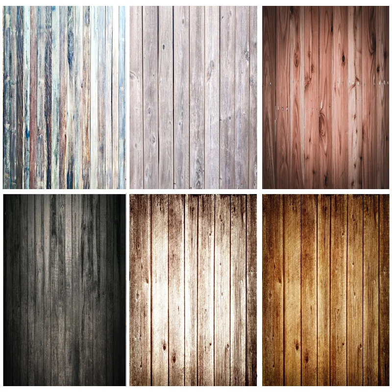 

ZHISUXI Vinyl Retro Wood Plank Vintage Baby Portrait Photography Backdrops For Photo Studio Background Props WQ-67