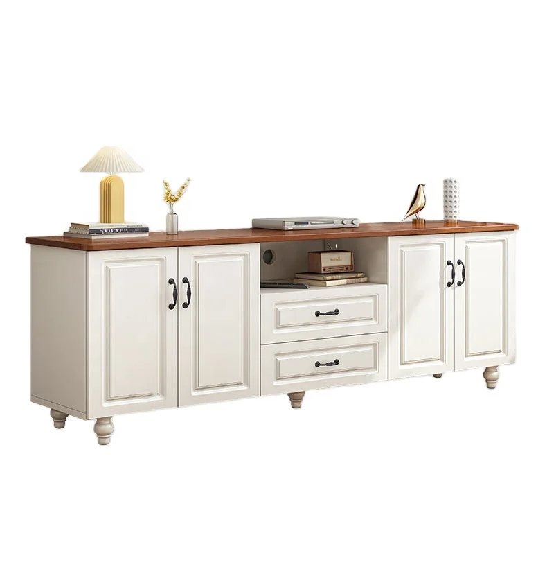 Light Luxury TV Cabinet Modern Simple Small Apartment Nordic Living Room Landing Can Accommodate Large Capacity High Cabinet