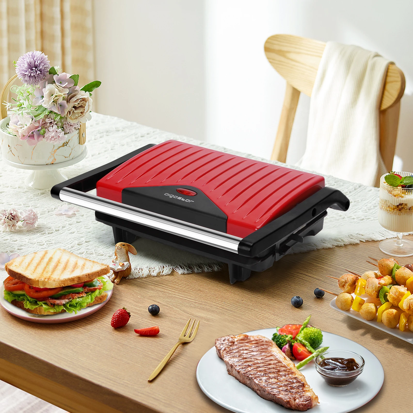 panini machine ceramic panini maker