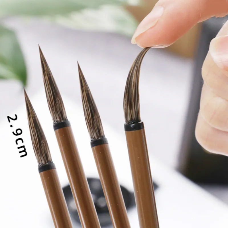 Chinese Painting Fine Line Brush Stone Badger Hair Watercolor Freehand Painting Line Drawing Brush Calligraphy Brush Tinta China