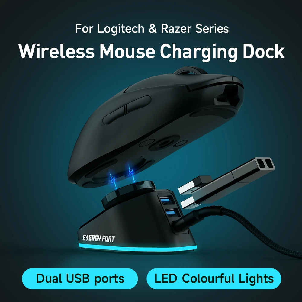 Gaming Mouse Wireless Charger For Logitech G403 G502 G703 G903 Hero