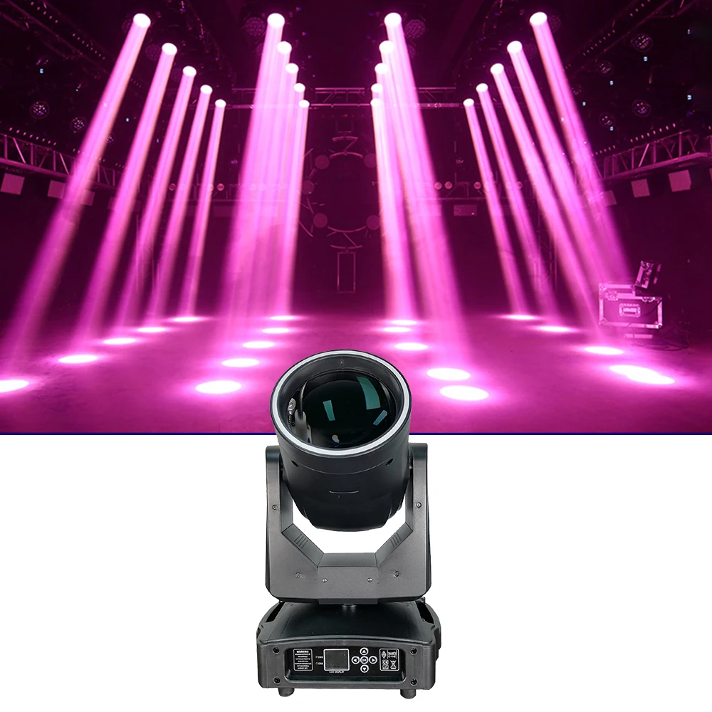 400W Led Beam Moving Head Light 2Pcs Prism Rainbow Effect Stage Lighting DJ Disco Party Concert Bar Lamp
