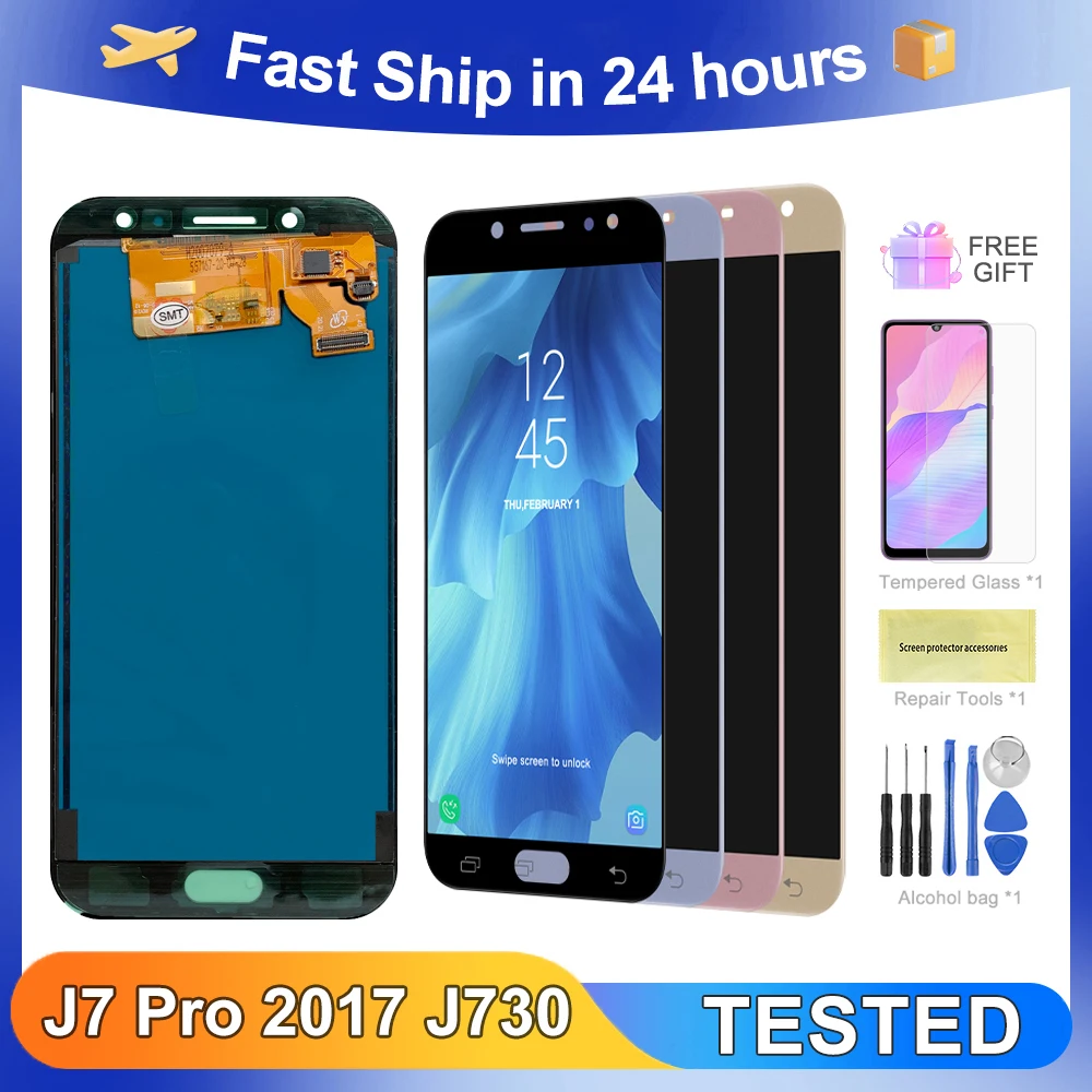 

J730 5.5''For Samsung For Ori J7 Pro J730F J730GM/DS J730G/DS LCD Display Touch Screen Digitizer Assembly Replacement