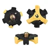 14pcs Golf Shoe Spike Sports Spike Screw Golf Shoe Spikes Replacements Metal Thread Spikes Cleats Fits Most Sports Shoes Yellow 2