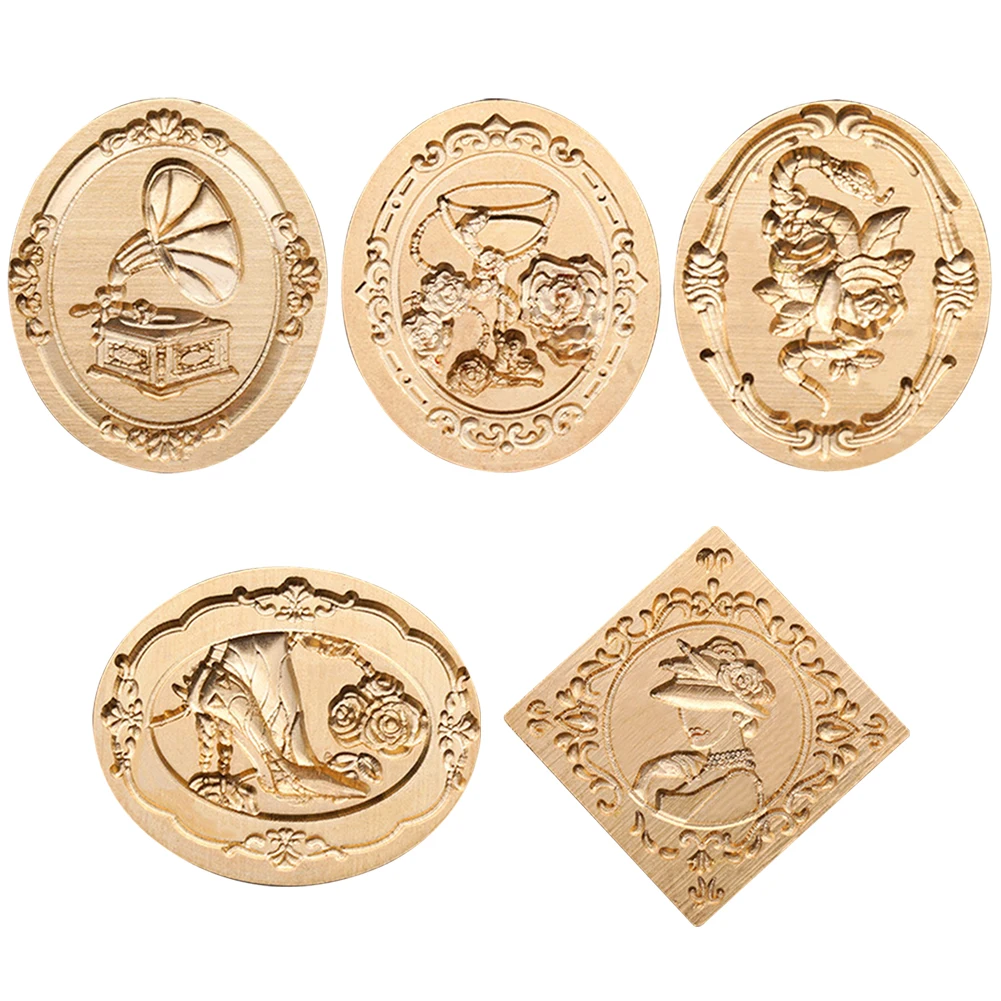 DIY Seal Head Multipurpose Metal Art Seal Head Craft Supplies Wax Seal Stamp Head Envelope Decorative for Packaging Scrapbooking