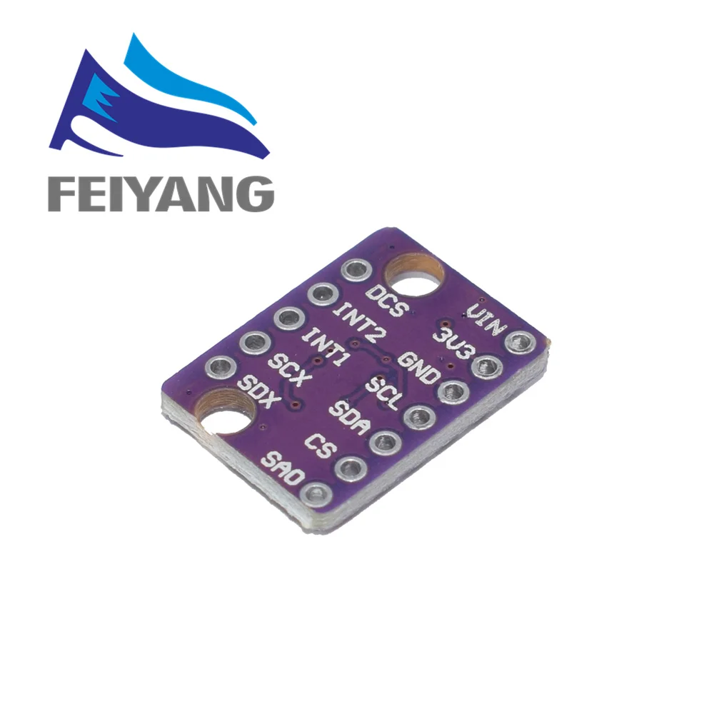 GY-LSM6DS3 Accelerometro Giroscopio Scheda sensore di temperatura digitale incorporata Modulo breakout interfaccia SPI IIC I2C LSM6DS3 - immagine 2