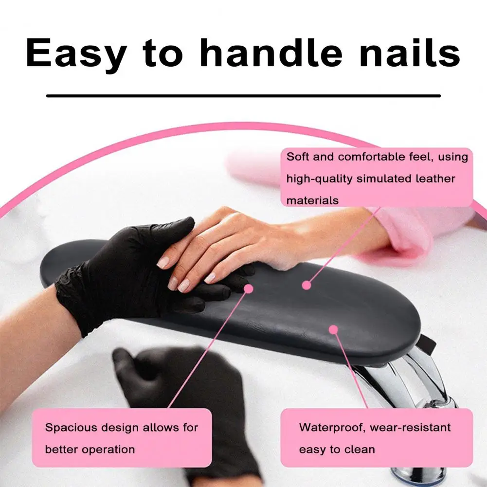 Nail art hand pillow nail hand rest Nail Technician Hand Pillow Portable Foldable Anti-slip Manicure Hand Pillow Comfortable Nail Art Support with 16 for Manicures