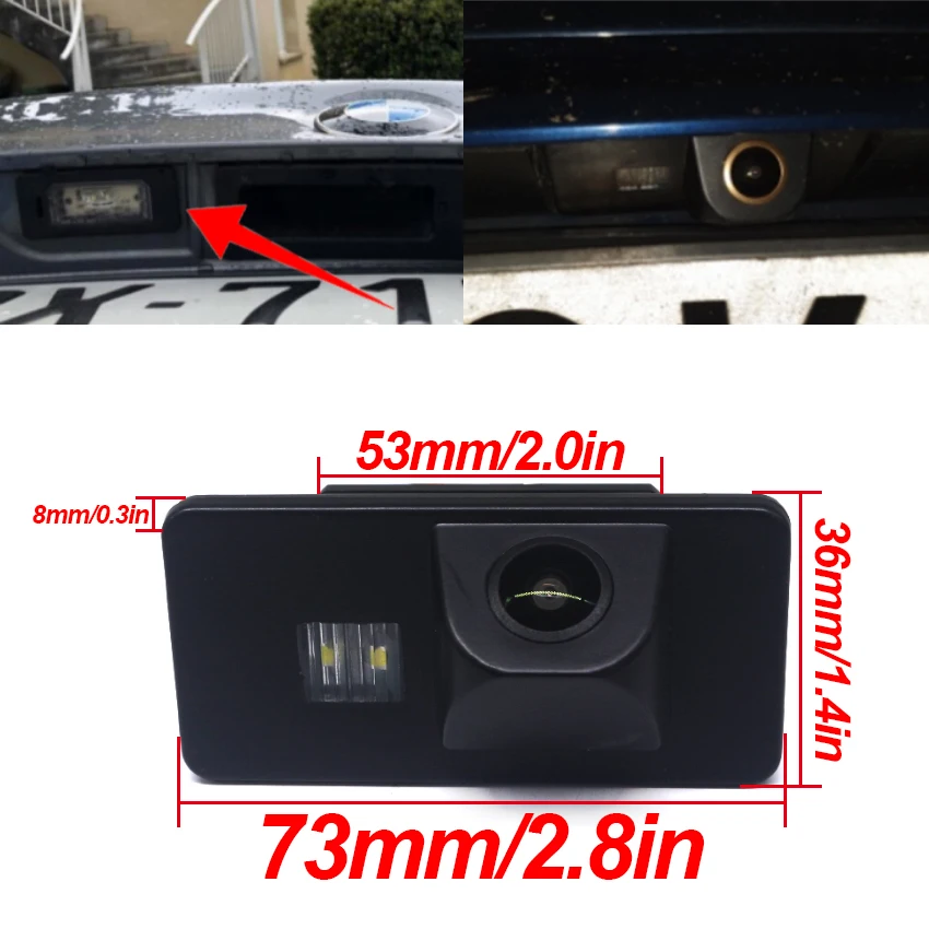 Car Reverse Rear View Camera Parking Back Up Accessories CAM Night Vision Waterproof For Mini cooper R50 R52 R53 R56 2001~2008