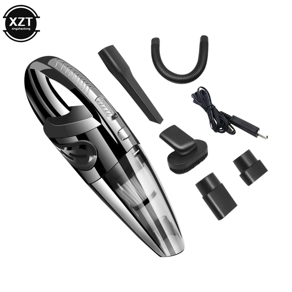 Car Wireless Vacuum Cleaner 3000kpa Powerful Cyclone Suction Home