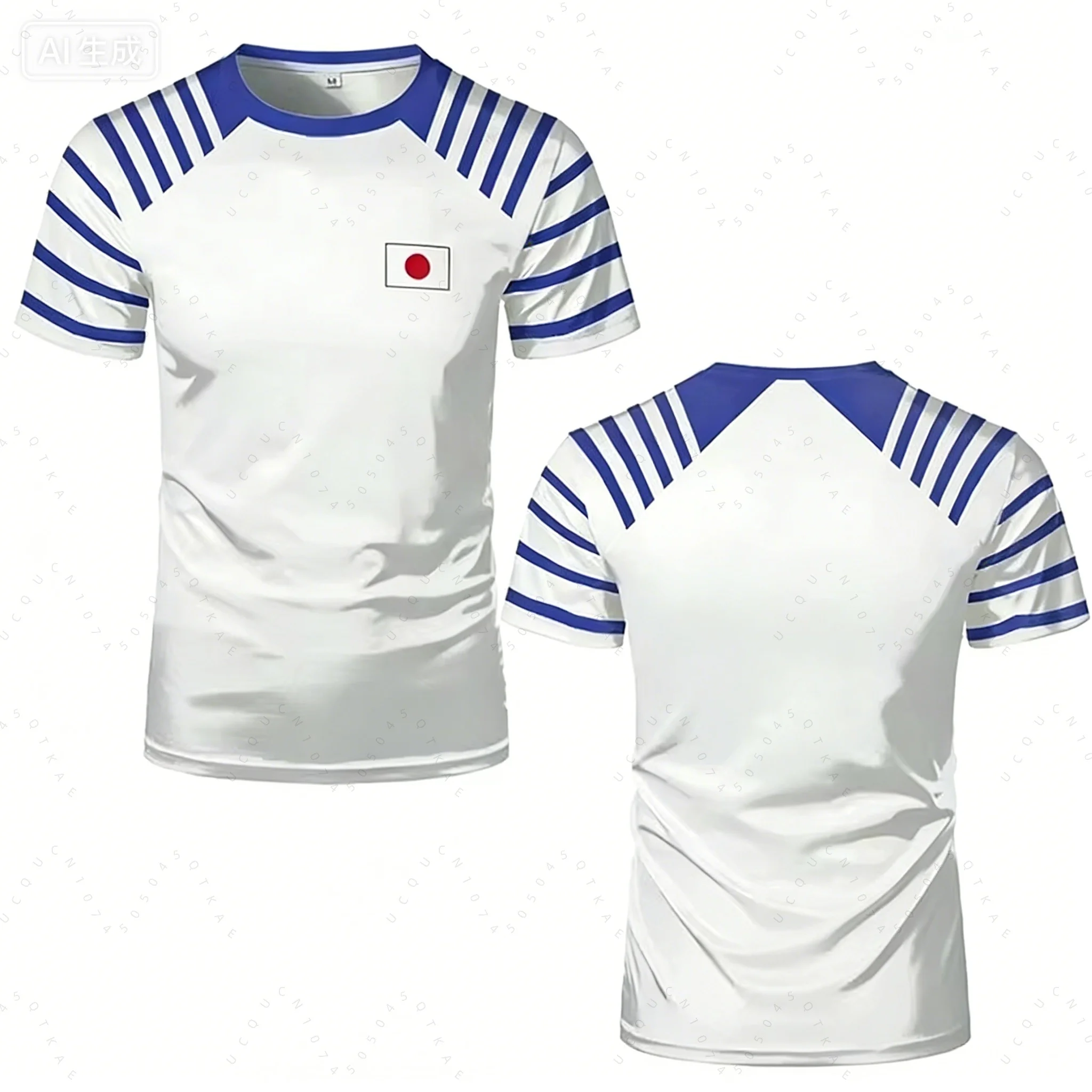 2026 New Captain Tsubasa Anime Men Women T-Shirt Japanese Flag Print Summer Short Sleeve Casual Tee Sport Kids Cycling T-Shirt 2