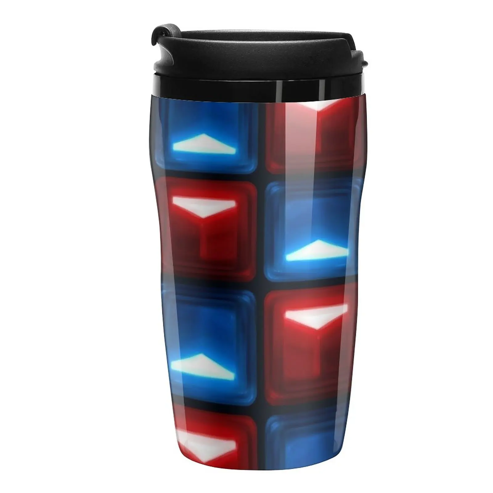 

New Beat Saber - V2 Block Pattern Travel Coffee Mug Cups Coffee Thermos Mug