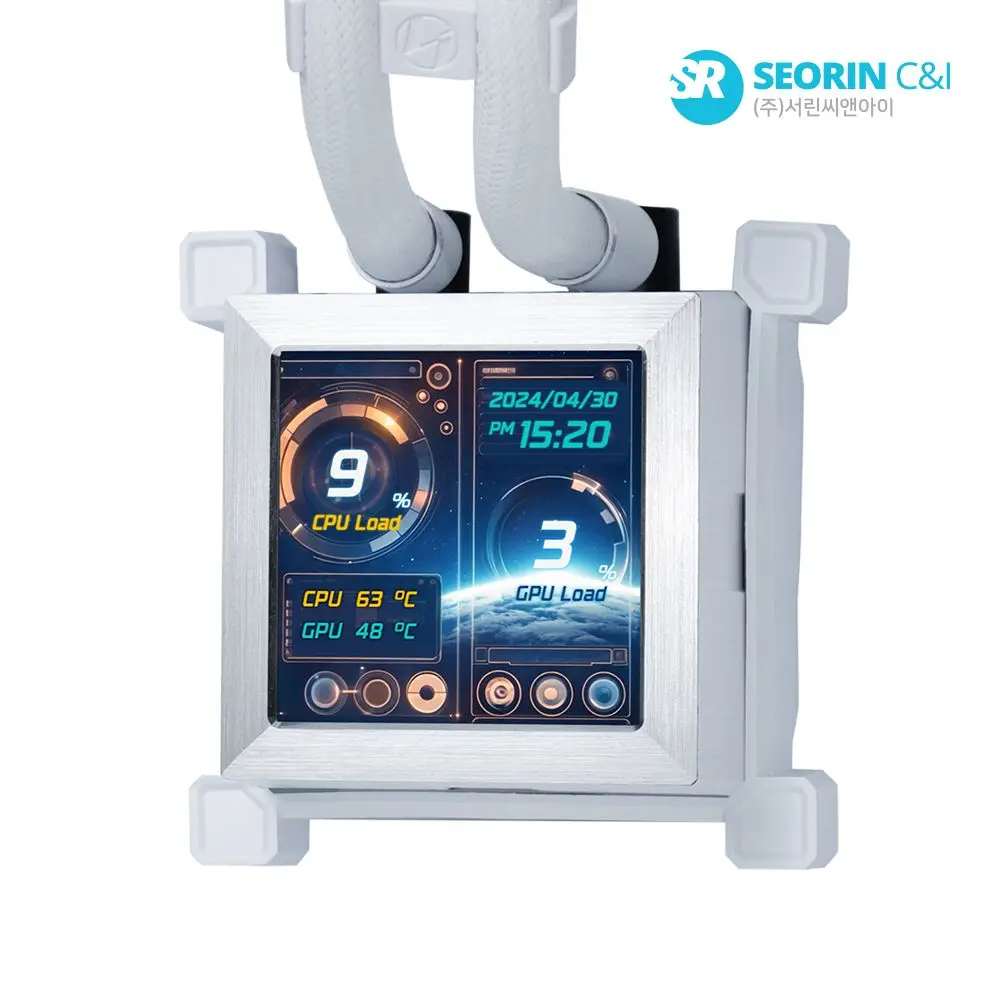 Seorin Official] Lian Li Hydroshift Lcd 360 Non-Fan (White)