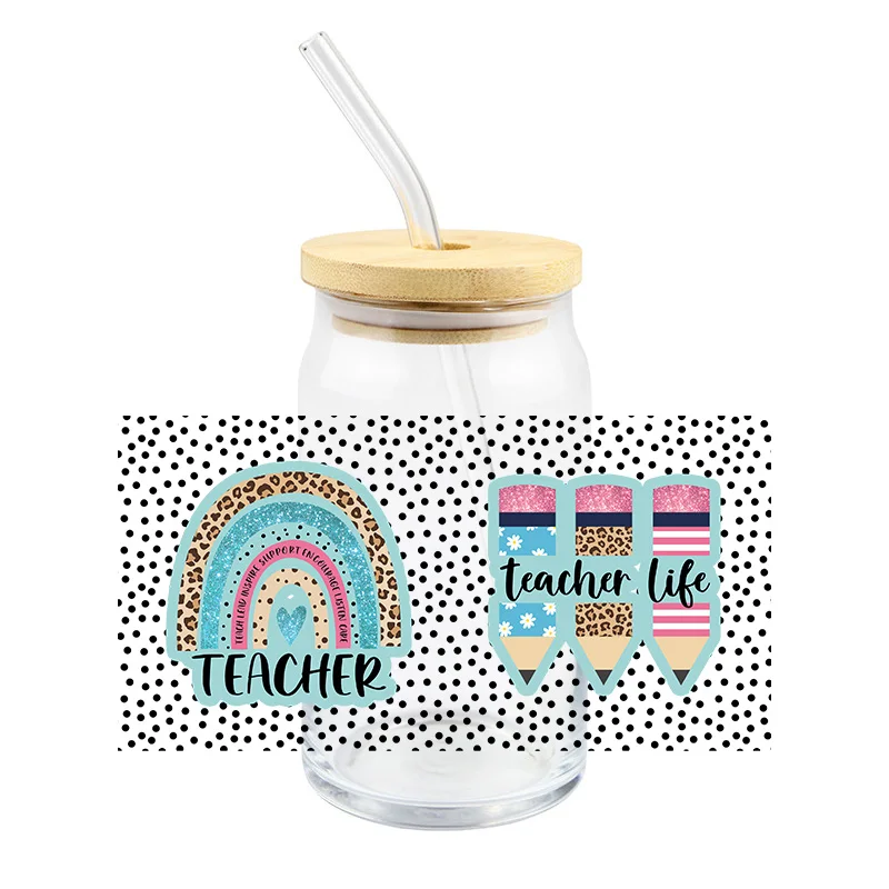 Teacher Life School Supplies UV-DTF Cup Wrap