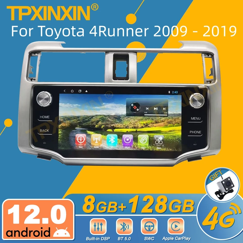 

For Toyota 4Runner 2009 - 2019 Android Car Radio 2Din Stereo Receiver Autoradio Multimedia Player GPS Navi Head Unit Screen