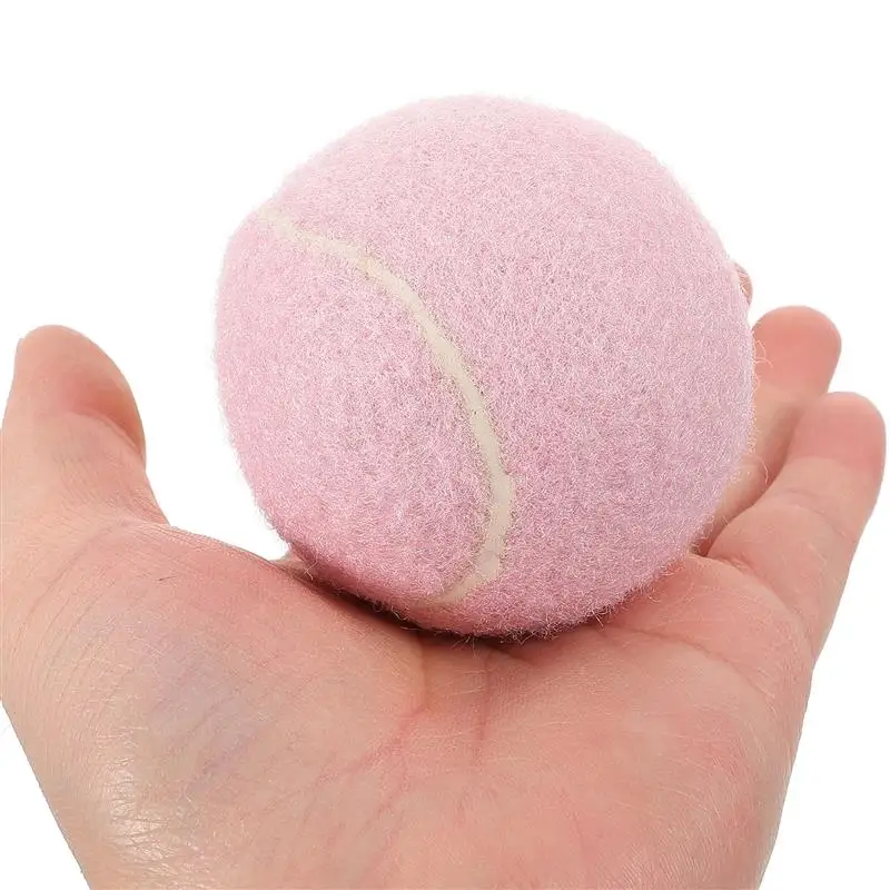 2Pcs Training Tennis Playground Tennis Rubber Beginner Practice Balls for Player Pink tennis For beginner training