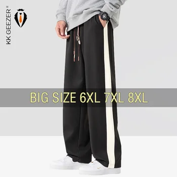 Pants Men Jogger Sweatpants Trousers Oversize 6XL 7XL 8XL Black Plus Size 2024 Loose Streetwear Hoodies Brand Male Spring Autumn 1