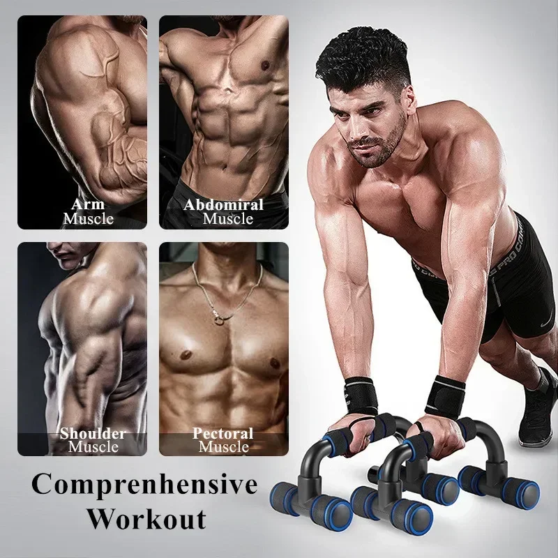 GYM Non-Slip H-Shaped Push Up Bar Handles Home Fitness Equipment for Arm Chest Workout Anti-Skid Support Stand Fitness Sport