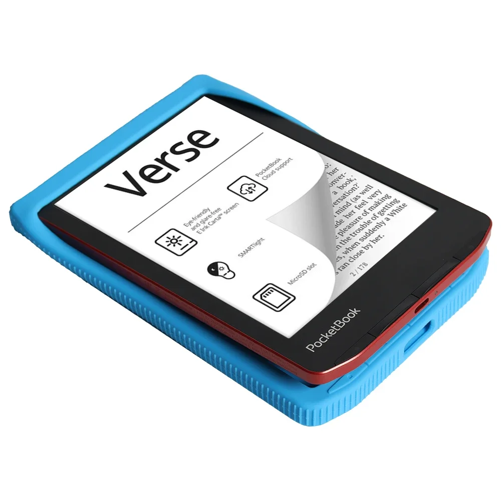 Ereader Cover Ereader Case Slim Soft Silicone Back Cover For Funda PocketBook Verse Pro Case PB634 PB629 6" eBook Shockproof Protective Shell