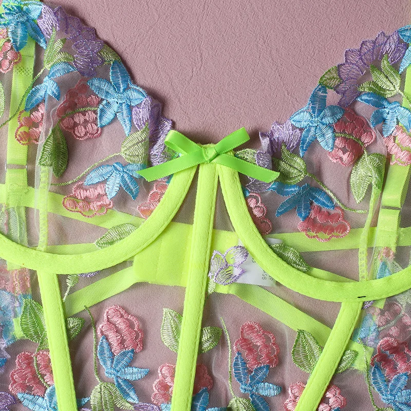 Floral Lingerie Set | Floral Underwear Set Bikini