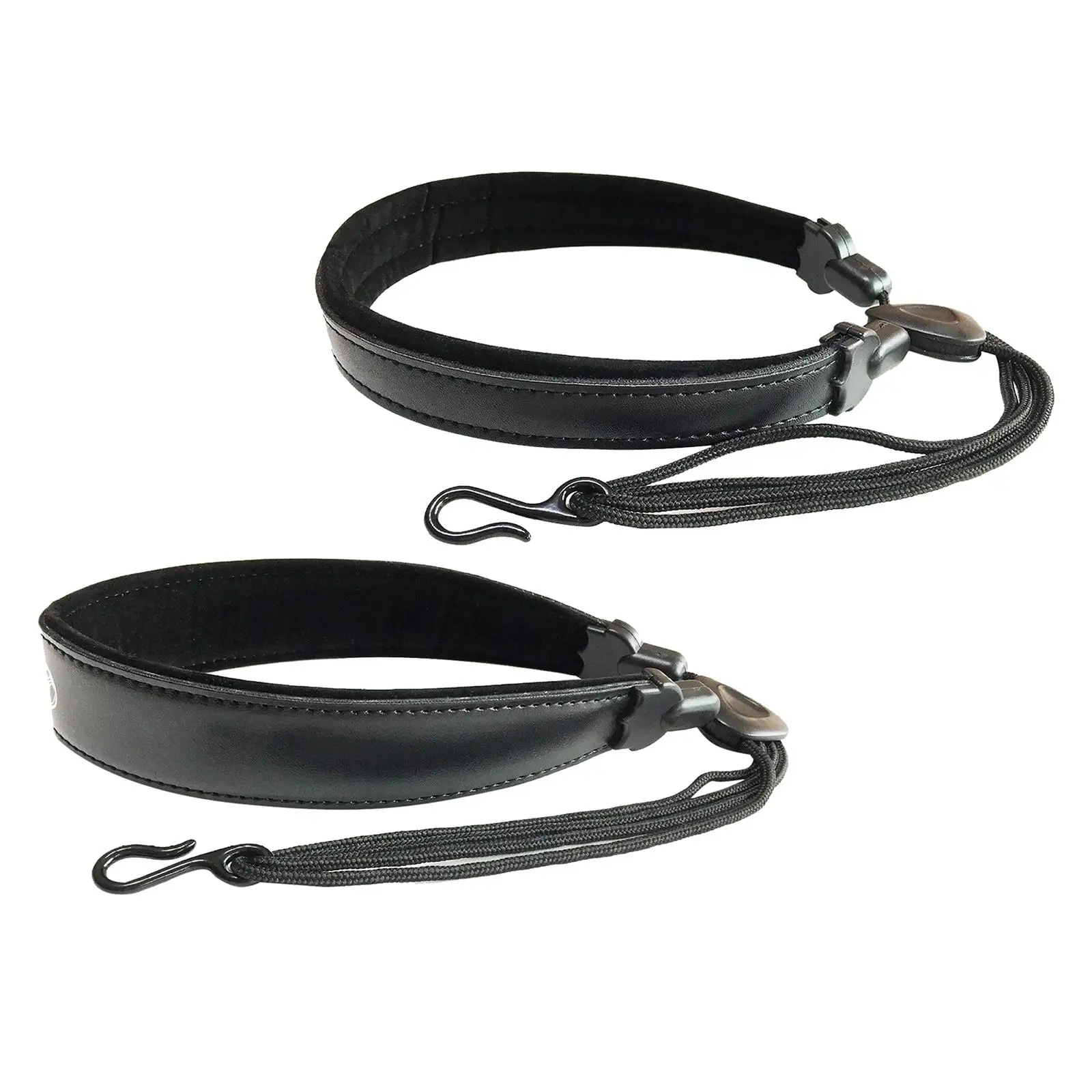 Premium Leather Saxophone Shoulder Harness Strap with Hook Clasp