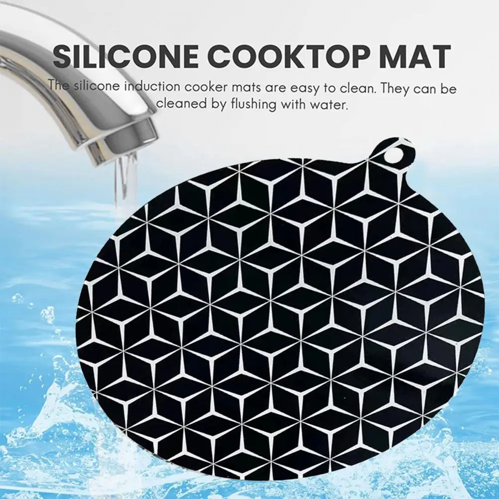 Floral Highland Cow Stove Cover - Heat Resistant Protector Mat For Electric & Glass Cooktops, 29x20 Inches