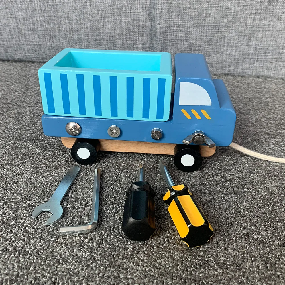 Nut Disassembly Busy Truck Educational Children's Toys Kids Birthday Gift Screw Car Model Screw Boys Creative Tool Assembled Toy 3