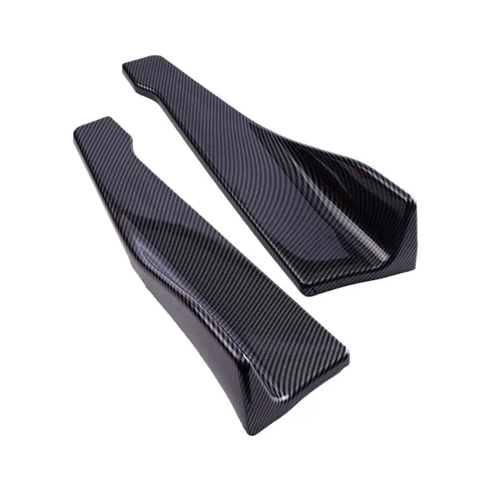 Rear Corner Protection Plate & Side Skirt Cover Set with Screws - Universal Car Bumper Guards (48cm)