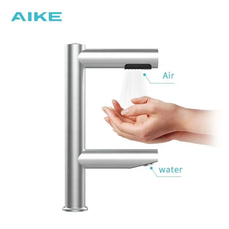 AIKE 고속 에어 핸드 드라이어, 강력한 욕실 드라이어, 크리에이티브 수도꼭지, 자동 손 세척 및 건조 건조기, 2 in 1 디자인 