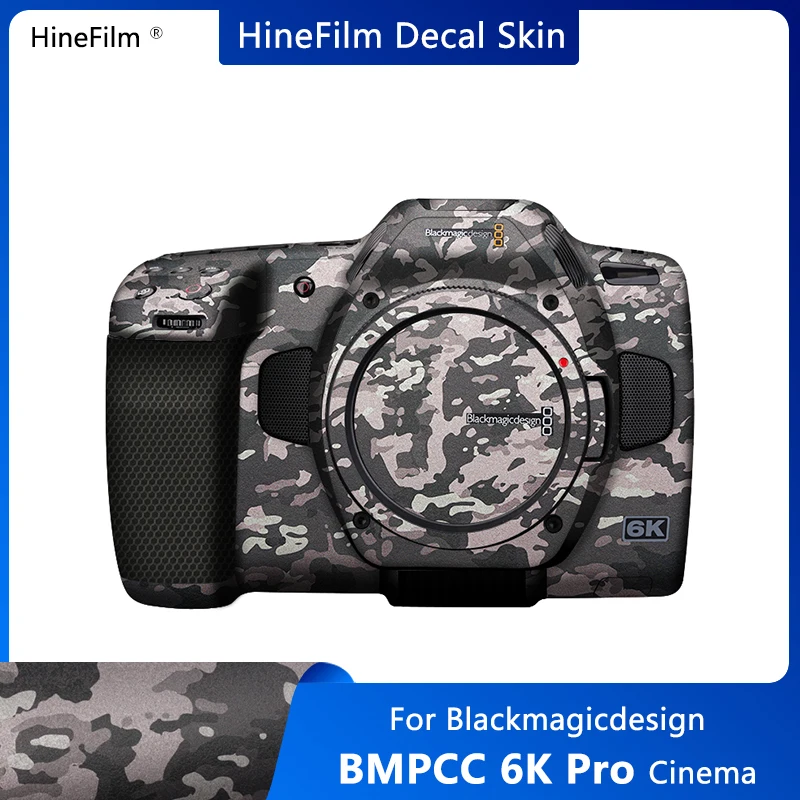 Bmp Cc 6K Pro Camera Vinyl Decal Skin Wrap Cover Per Blackmagic Design Pocket Cinema Camera 6K Pro Cam Sticker Cover Film