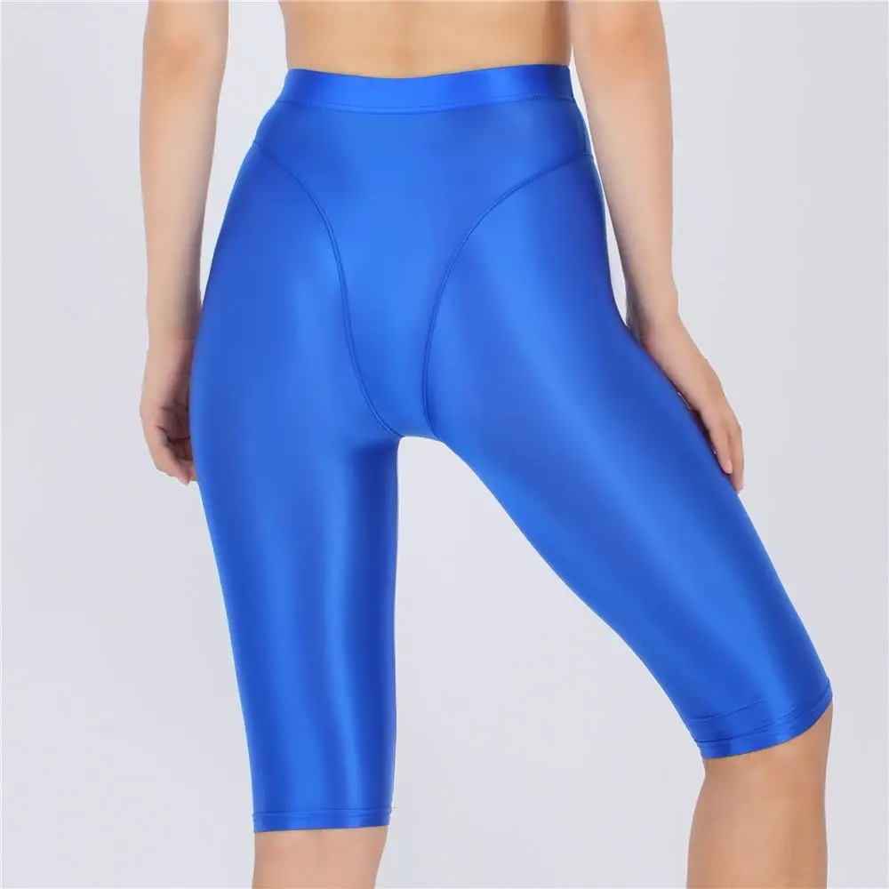 Sexy Women Thin Sheer See Through High Waist Shorts Pants Candy Color Elastic Shaper Hot Short Soft Casual Yoga Short Pant