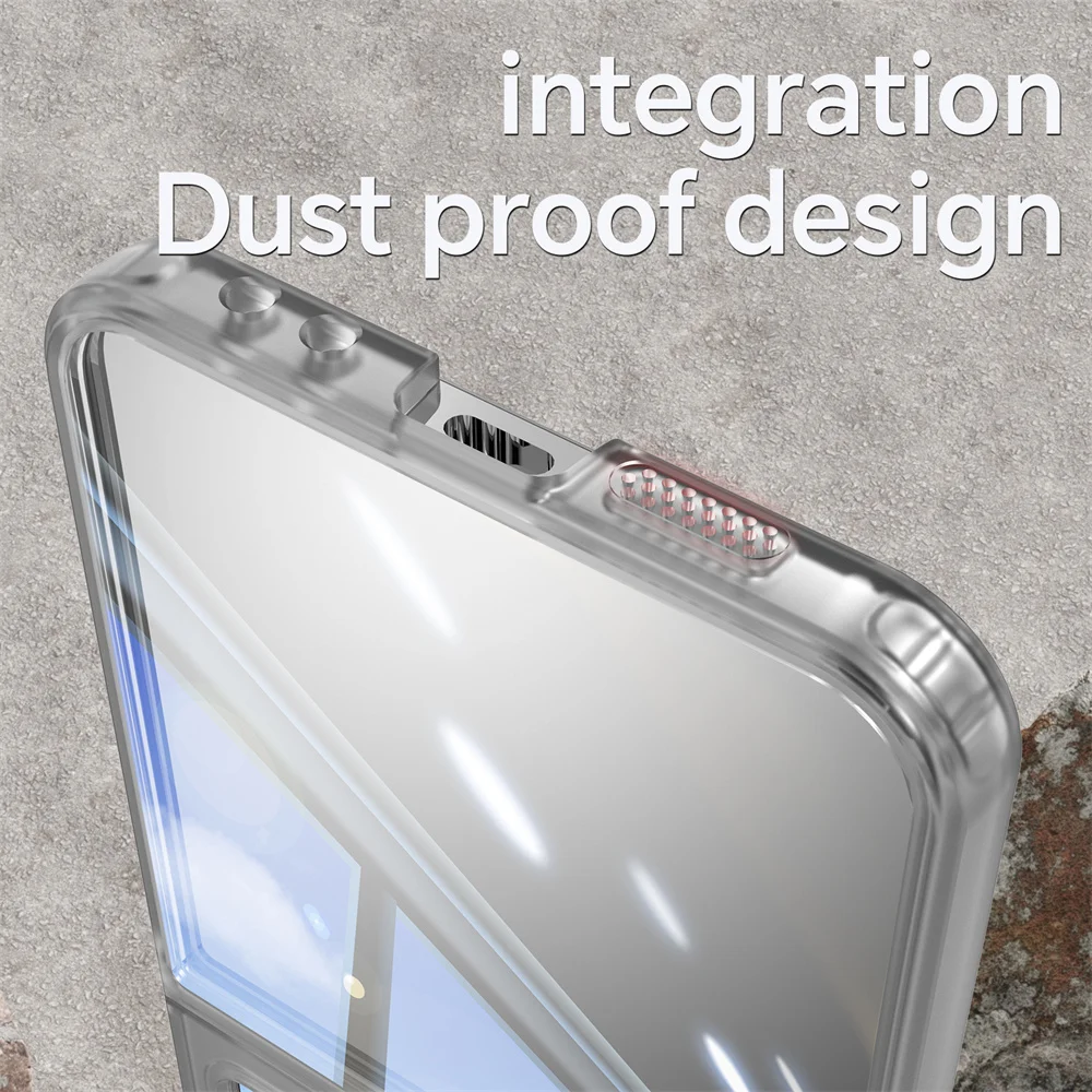 Luxury Armor Transparent Fold Airbag Bumper Slim Hinge 2-in-1 Cover