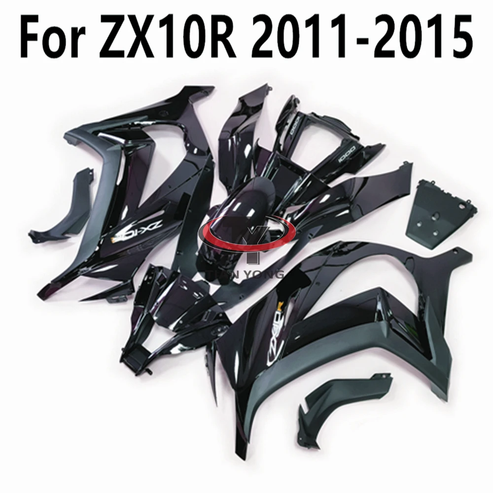 

Motorcycle For Kawasaki ZX10R Full Fairing Kit All Shiny Black Bodywork Cowling Fit ZX10 R ZX 10R 2011 2012 2013 2014 2015