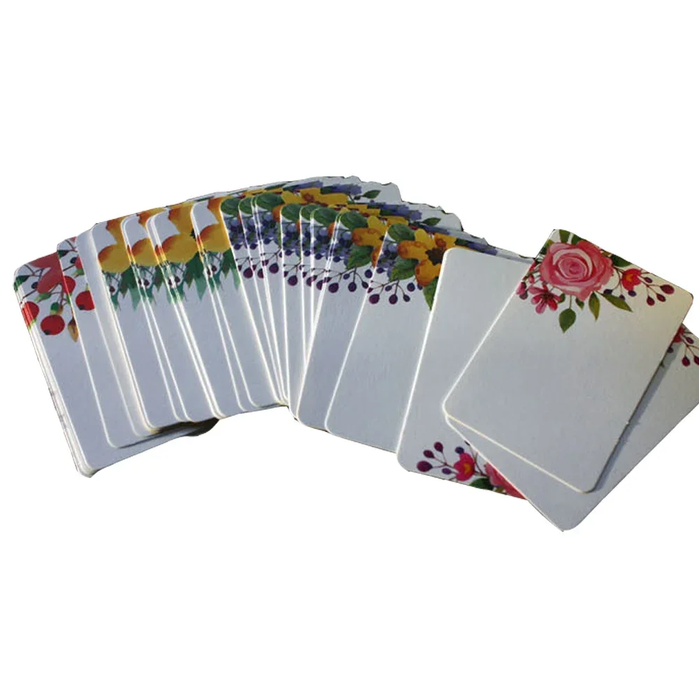 40/50pcs Greeting Cards Handmade Flower Message Scrapbook Paper Card DIY Greeting Cards Postcards Party Wedding Invitation custom cards mini greeting cards