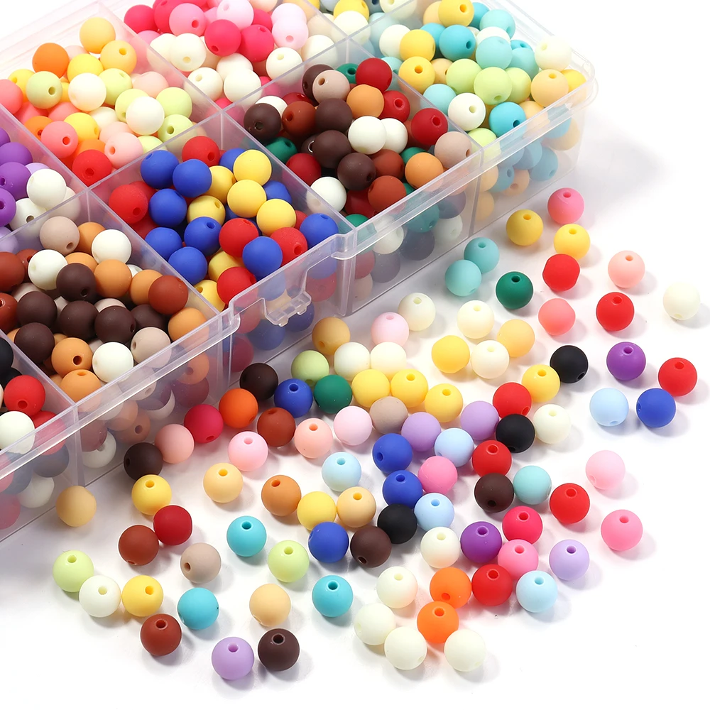 6/8/10/12/14/16mm 아크릴 구슬 라운드 고무 페인트 구슬 공예 제작 DIY ..