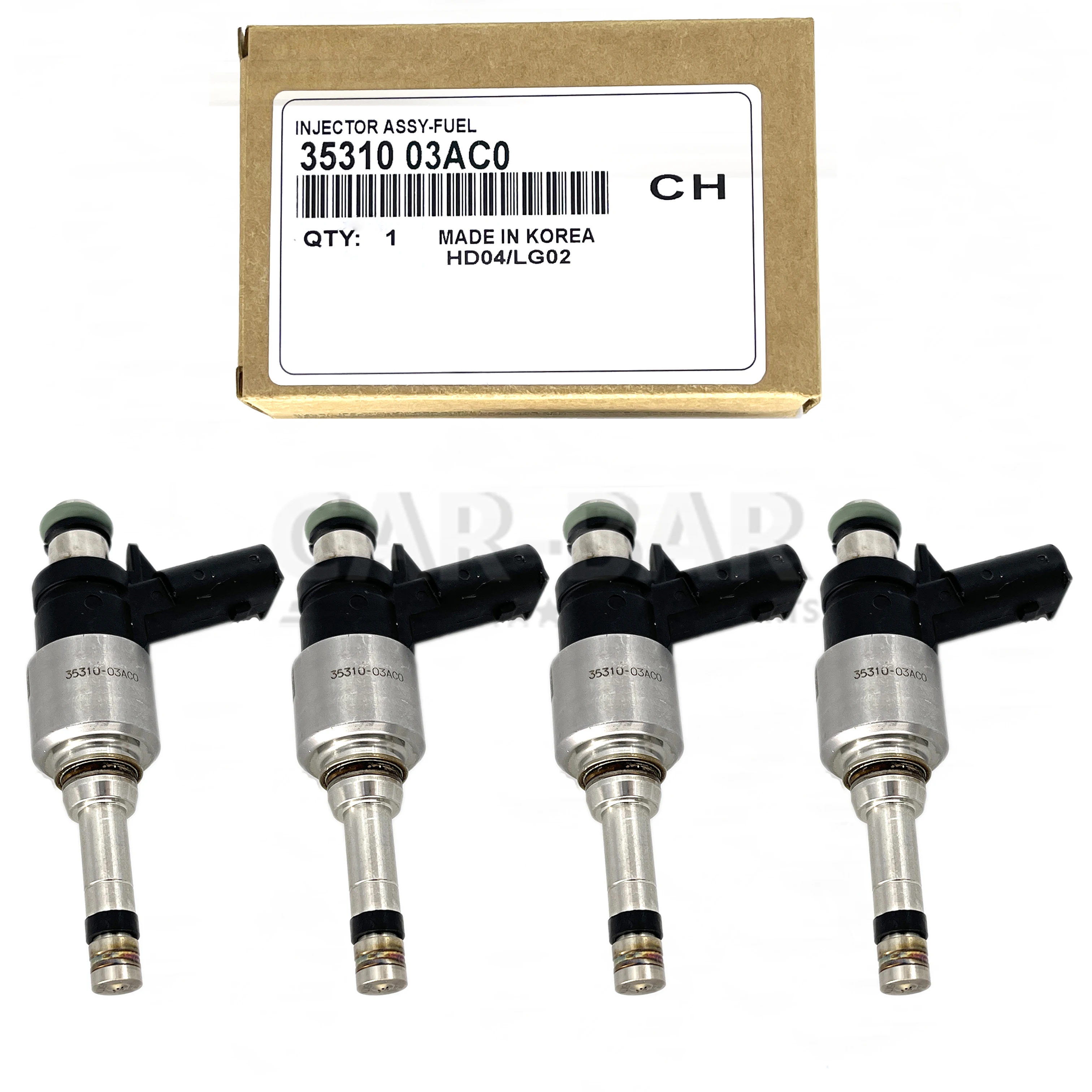 

4Pcs Fuel Injector 35310-03AC0 for 2019-2021 Hyundai Elantra Kia Sportage Eco1.4L 3531003AC0