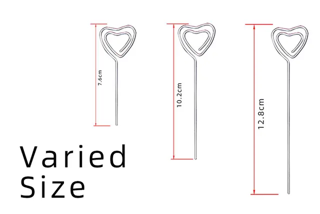 10 Segnaposto Metallici Floreali - Forma Cuore/Stella, Dorati, Per Matrimoni E Feste - Foto 9