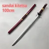 Anime Cosplay 100cm Yama Sword Weapon Armed Katana Espada Wood Ninja Knife Samurai Sword Prop Toys For Teens 6