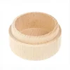 5/10PCS Round Wooden Wedding Ring Jewelry Trinket Box Baby Tooth Keepsake Wood Storage Container Case Gift Boxes Home Storage 2