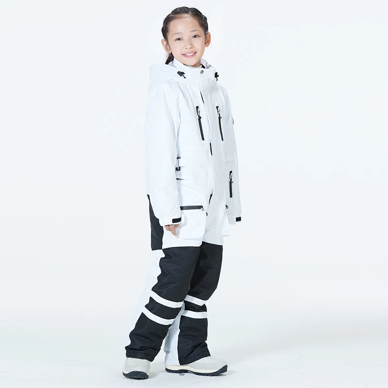 Children's Jumpsuit Boy or Girl Snow Suit Coverall Skiing Snowboarding Clothing Windproof Waterproof Winter Outdoor Sports Wear