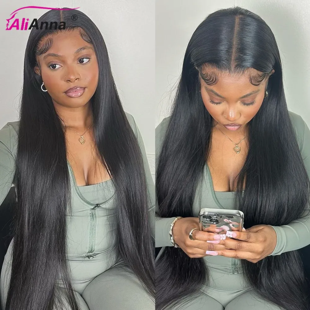 100% Real HD Lace Wig 13x6 Human Hair Lace Frontal Wig 30 Inch Straight Human Hair Wigs Brazilian 13X4 Lace Front Human Hair Wig 6