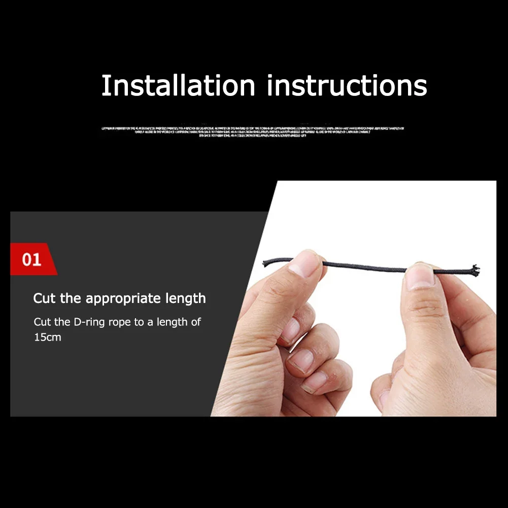 ANCLLO Corda D-Loop Per Tiro Con L'Arco - Anello Di Rilascio In Polipropilene 3M, Regolabile E Durevole - Foto 5