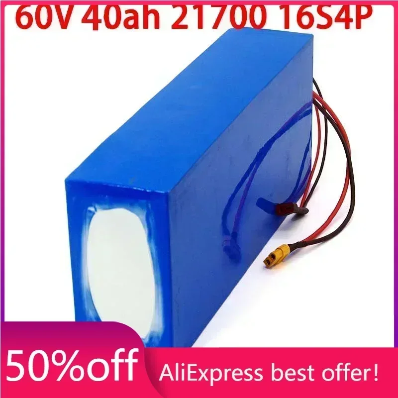 

60V 40ah 21700 16s4p Electric scooter bateria 67.2v 40AH Electric Bicycle Lithium Battery 1000W 2000W ebike batteries
