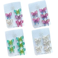 5PCS New Lovely Cartoon Golden Line Butterfly Girls Hairpins Children Hair Accessories Headwear